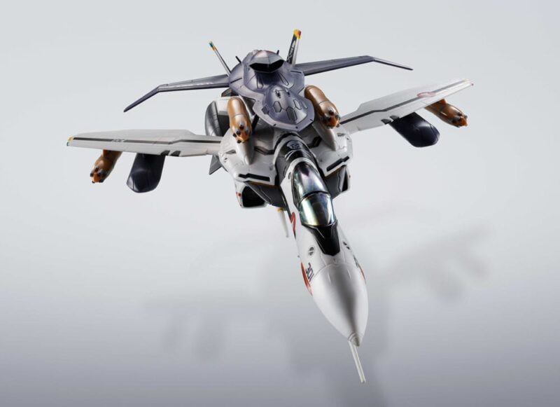 Macross 7 Hi-Metal R Action Figure VF-0S Phoenix (Roy Focker Use) & QF-2200D-B Ghost Set 14 cm - immagine 7