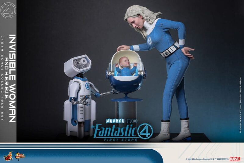 The Fantastic Four: First Steps Movie Masterpiece Action Figure 2-Pack 1/6 Invisible Woman & H.E.R.B.I.E. 28 cm - immagine 3