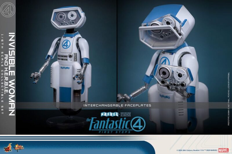 The Fantastic Four: First Steps Movie Masterpiece Action Figure 2-Pack 1/6 Invisible Woman & H.E.R.B.I.E. 28 cm - immagine 4