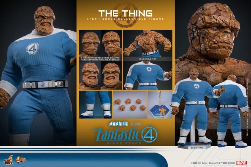 The Fantastic Four: First Steps Movie Masterpiece Action Figure 1/6 The Thing 31 cm - immagine 6