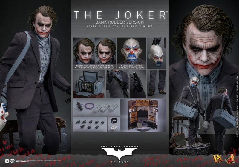 The Dark Knight DX Action Figure 1/6 The Joker (Bank Robber Version) 30 cm - immagine 7