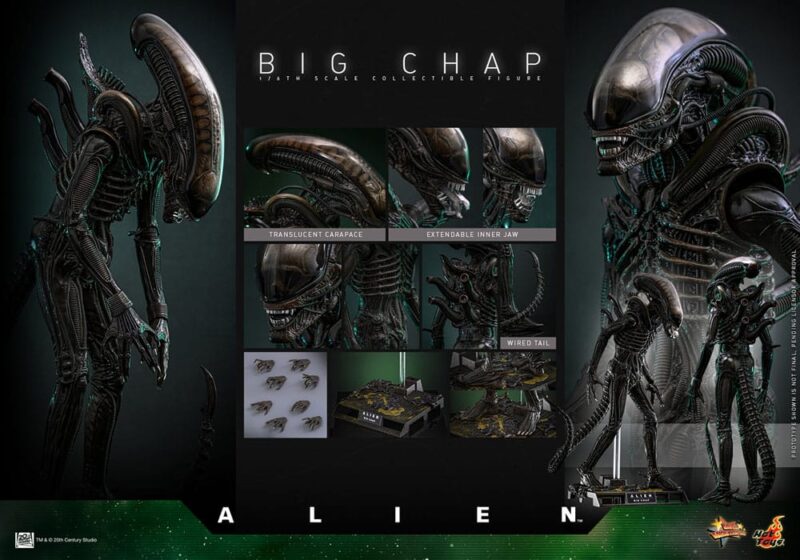 Alien Movie Masterpiece Action Figure 1/6 Big Chap 36 cm - immagine 8