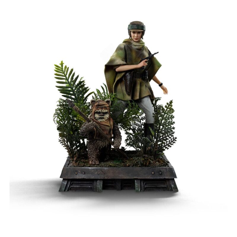 Star Wars Episode VI Art Scale Statue 1/10 Leia and Wicket 21 cm - immagine 2
