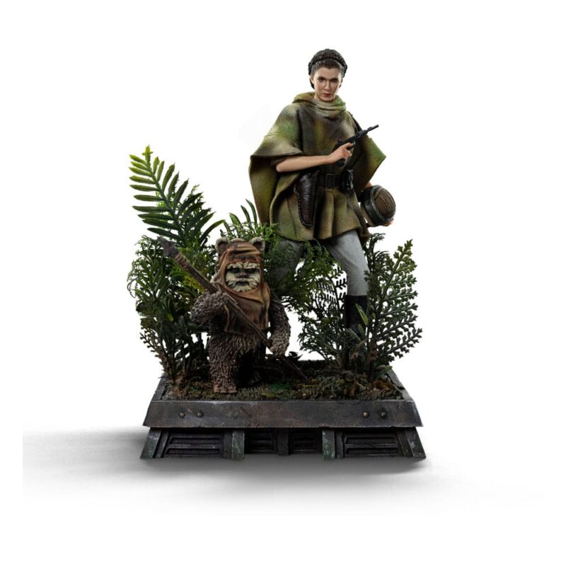 Star Wars Episode VI Art Scale Statue 1/10 Leia and Wicket 21 cm - immagine 3