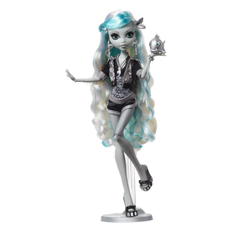 Monster High Reel Drama Doll Lagoona Blue in Black And White - immagine 3