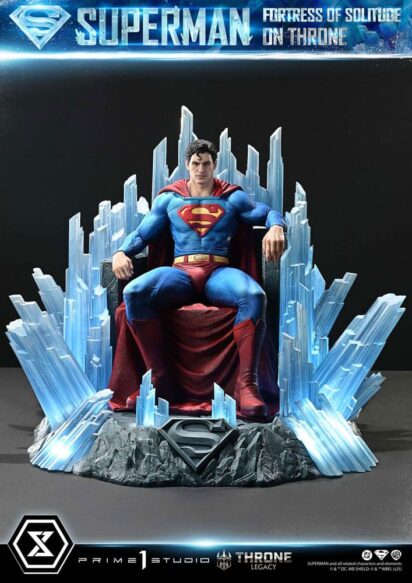 DC Comics Throne Legacy Collection Statue Statue 1/4 Superman Fortress of Solitude on Throne (Design by Gabriele Dell'Otto) 52 cm
