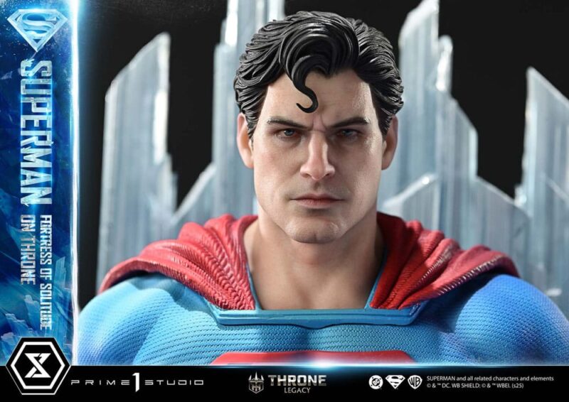 DC Comics Throne Legacy Collection Statue Statue 1/4 Superman Fortress of Solitude on Throne (Design by Gabriele Dell'Otto) 52 cm - immagine 4
