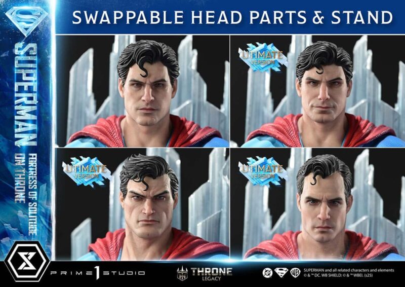 DC Comics Throne Legacy Collection Statue Statue 1/4 Superman Fortress of Solitude on Throne (Design by Gabriele Dell'Otto) Ultimate Bonus Version - immagine 5