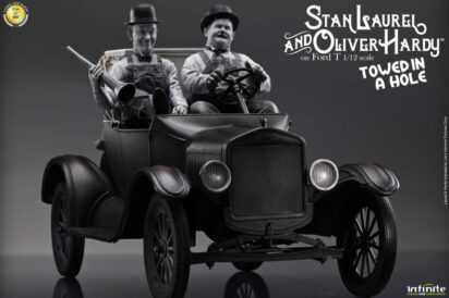 Laurel & Hardy Towed in a Hole Ford T 1/12 Scale