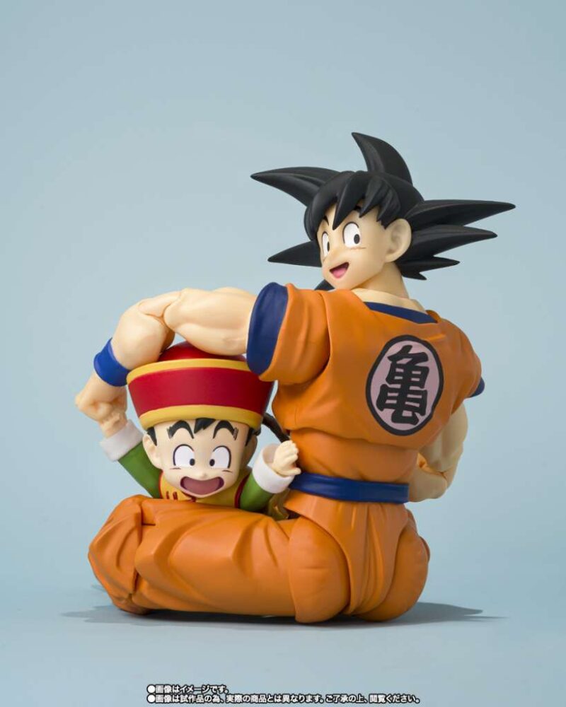 Dragon Ball S.H.Figuarts Action Figure Son Goku & Son Gohan Kid & Kintoun 14 cm & 6 cm - immagine 4