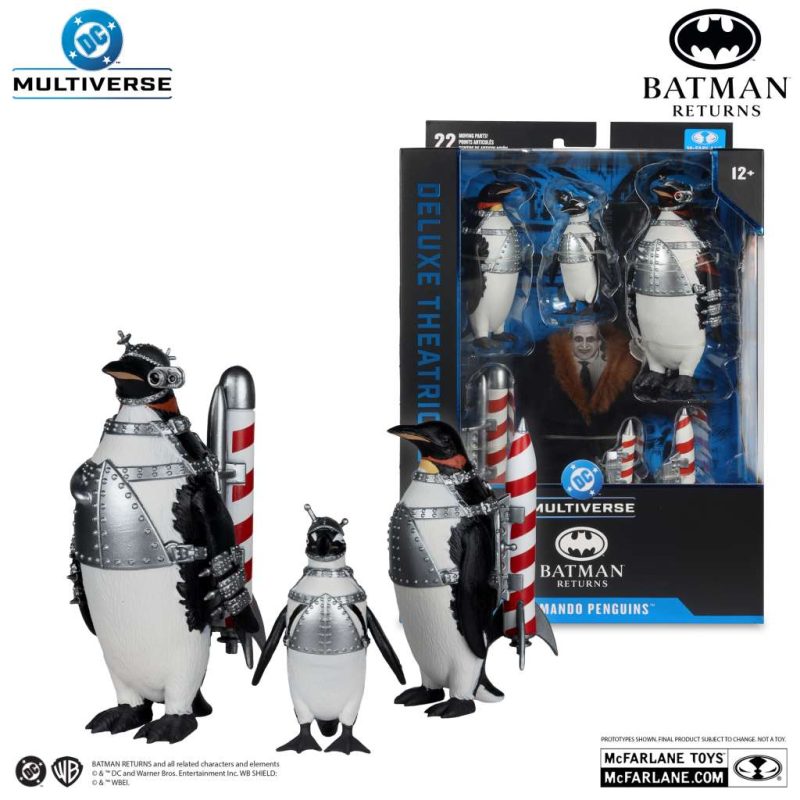 Dc Theatrical Dlx Batman Returns Action Figure Commando Penguins 16 cm