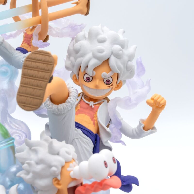 ONE PIECE S.H. FIGUARTS WORLD COLLECTABLE FIGURE PREMIUM MONKEY D.LUFFY GEAR 5 SPECIAL DIORAMA 21CM - immagine 5
