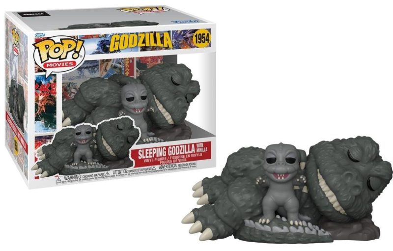 Godzilla Super Sized POP! Movies Vinyl Figure Sleeping Godzilla with Minilla 15 cm