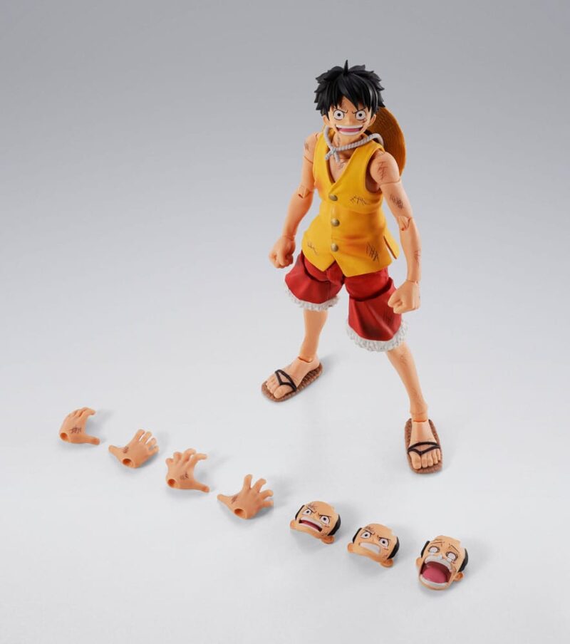 One Piece S.H.Figuarts Action Figure Monkey D. Luffy Marineford 15 cm - immagine 6