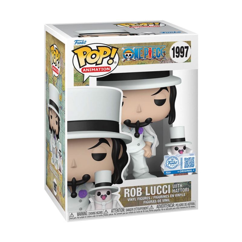 One Piece POP! Animation Vinyl Figure Rob Lucci with Hattori Limited and CHASE 9 cm - immagine 3