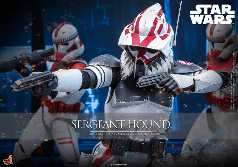 Star Wars: The Clone Wars Action Figure 1/6 Sergeant Hound 30 cm - immagine 7