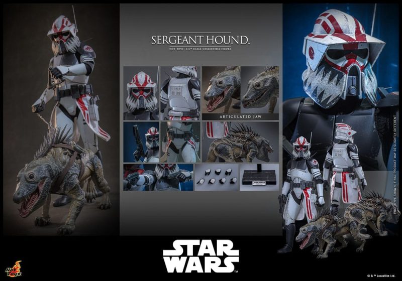 Star Wars: The Clone Wars Action Figure 1/6 Sergeant Hound 30 cm - immagine 6