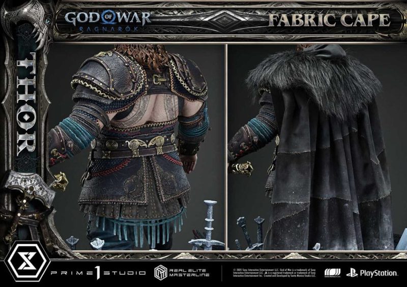 God of War: Ragnarök Real Elite Masterline Series Statue 1/3 Thor 105 cm - immagine 6