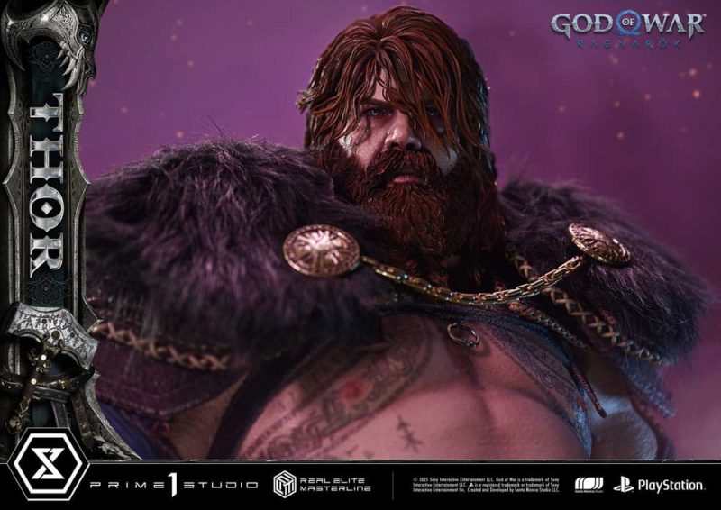 God of War: Ragnarök Real Elite Masterline Series Statue 1/3 Thor 105 cm - immagine 7