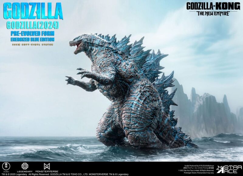 Godzilla vs. Kong: The New Empire Soft Vinyl Statue Godzilla (2024) Evolved Blue Edition 28 cm - immagine 2