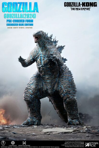 Godzilla vs. Kong: The New Empire Soft Vinyl Statue Godzilla (2024) Evolved Blue Edition 28 cm