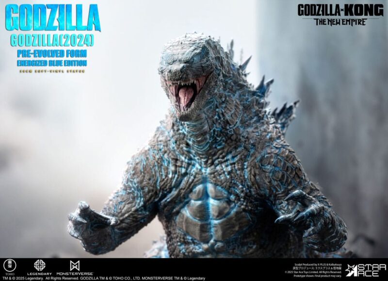 Godzilla vs. Kong: The New Empire Soft Vinyl Statue Godzilla (2024) Evolved Blue Edition 28 cm - immagine 3