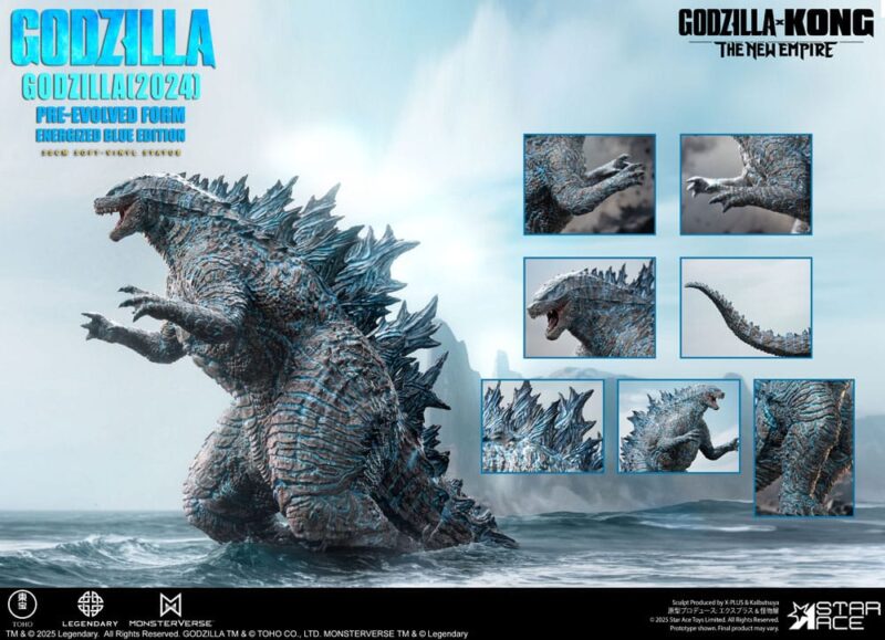 Godzilla vs. Kong: The New Empire Soft Vinyl Statue Godzilla (2024) Evolved Blue Edition 28 cm - immagine 6