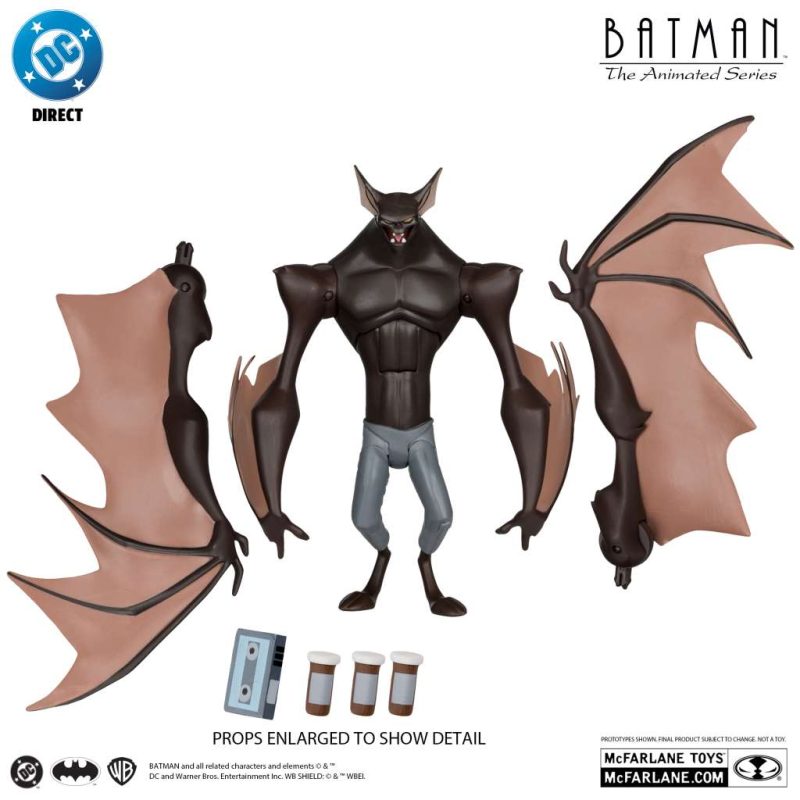 Dc Direct Batman Animated Manbat Deluxe Gold Label Figure - immagine 2