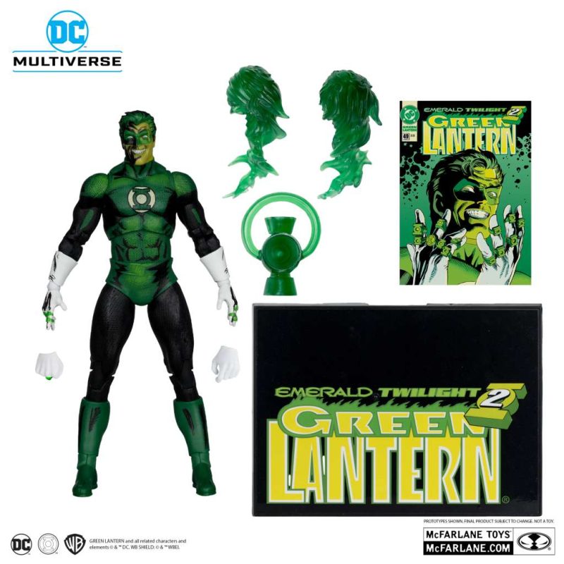 Dc Multiverse Cover Recreations Green Lantern Emerald Twilight Figure - immagine 3
