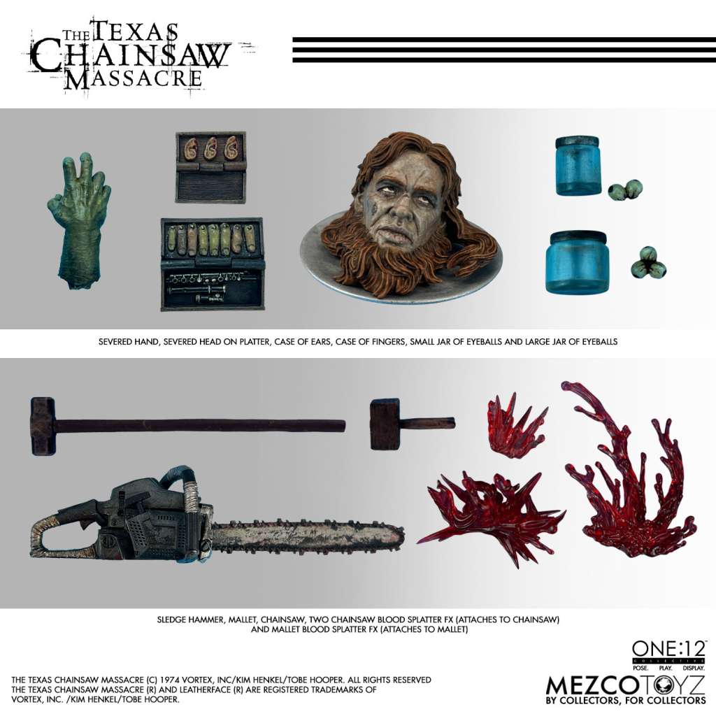 Texas Chainsaw Massacre (2003) Action figure 1/12 Leatherface 17 cm - immagine 5