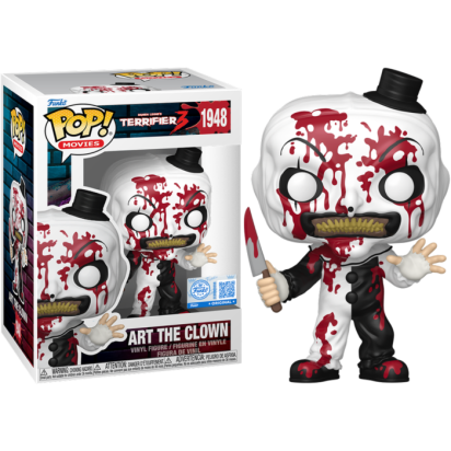 Terrifier 3 Pop! Vinyl Figure Art The Clown with Knife (Bloody) Limited 9 cm