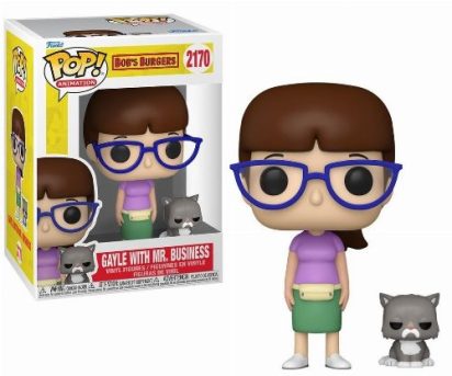Bob's Burgers POP!&Buddy TV Vinyl Figure Gayle with Mr. Business 9 cm