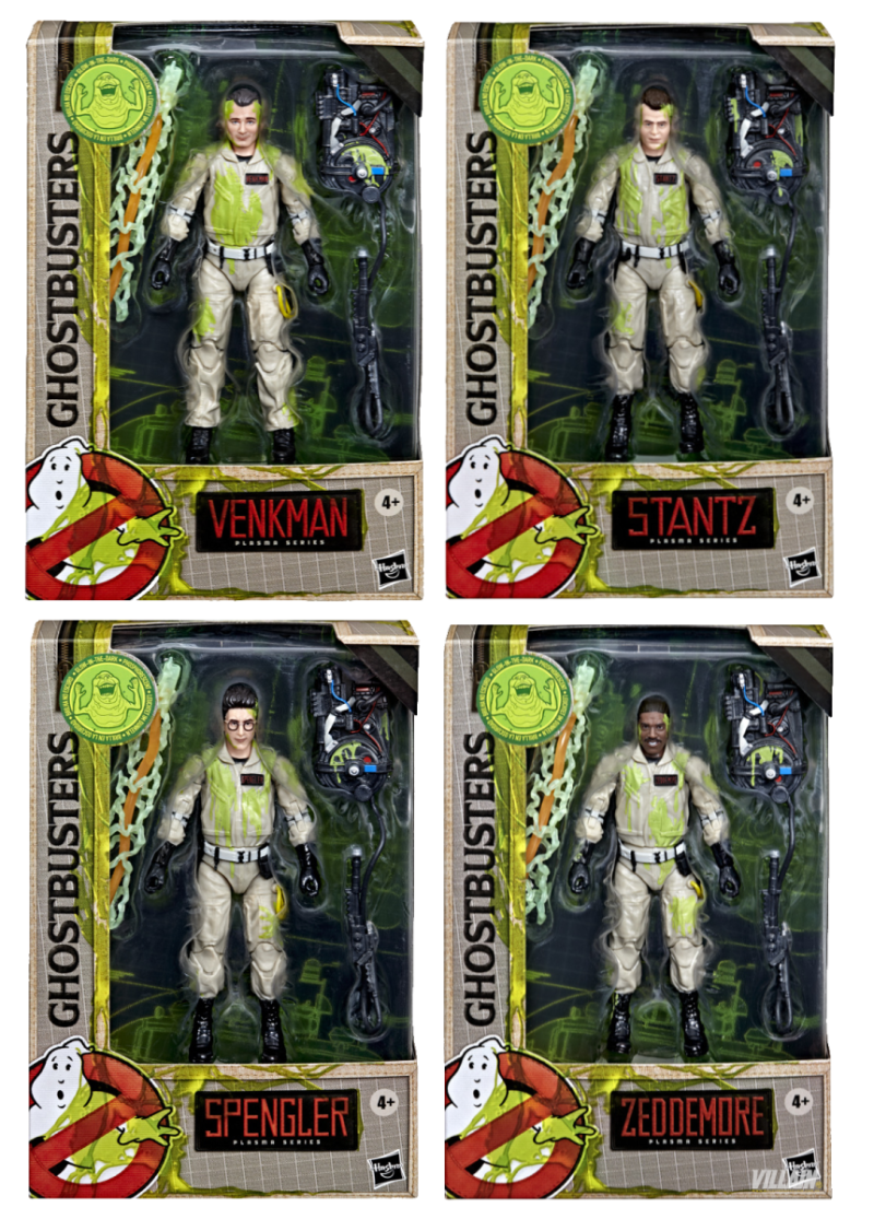 Ghostbusters Plasma Series Action Figure Glow in the Dark (Set di 4)