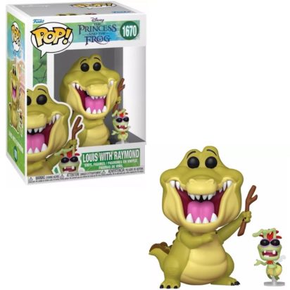 The Princess & The Frog POP! Disney Vinyl Figure Louis with Raymond 9 cm