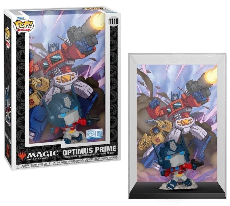 Transformers X MTG POP! Comic Covers Vinyl Figure Optimus Prime (Magic the Gathering) 9 cm