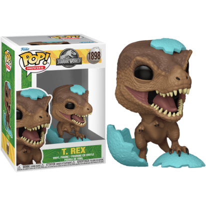 Jurassic Park POP! Movies Vinyl Figure T-Rex Hatching (Blue Egg) 9 cm