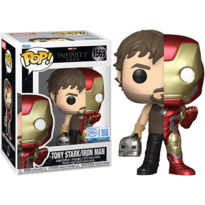 Marvel: The Infinity Saga POP! Marvel Vinyl Figures Tony Stark/Iron Man Split Limited 9 cm
