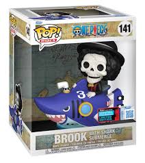 One Piece Pop! Rides Deluxe Brook with Shark Submerge 9 cm Limited (con bollino Fall Convention 2025)