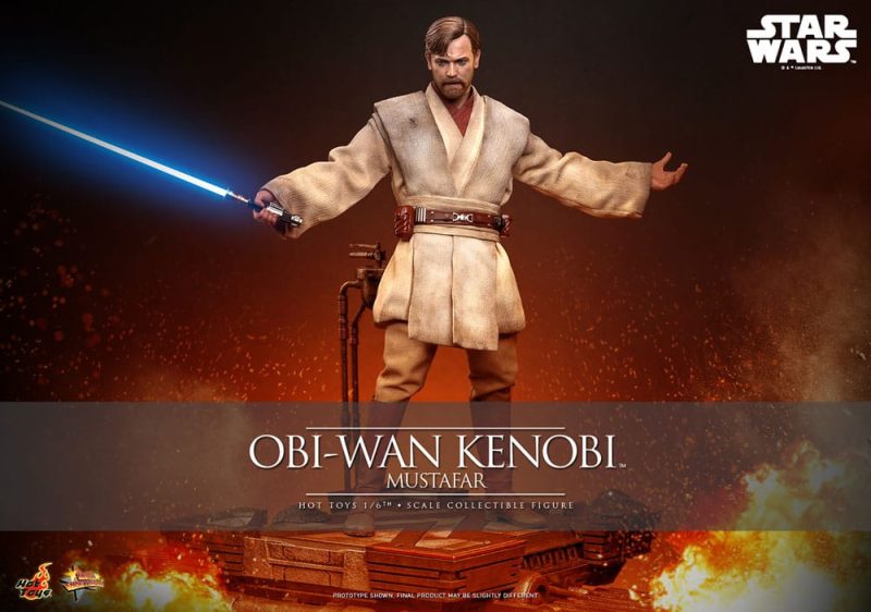 Star Wars: Episode III - Revenge of the Sith Movie Masterpiece Action Figure 1/6 Obi-Wan Kenobi (Mustafar) 31 cm - immagine 5