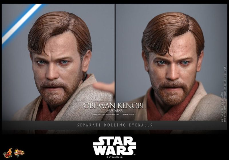 Star Wars: Episode III - Revenge of the Sith Movie Masterpiece Action Figure 1/6 Obi-Wan Kenobi (Mustafar) 31 cm - immagine 6