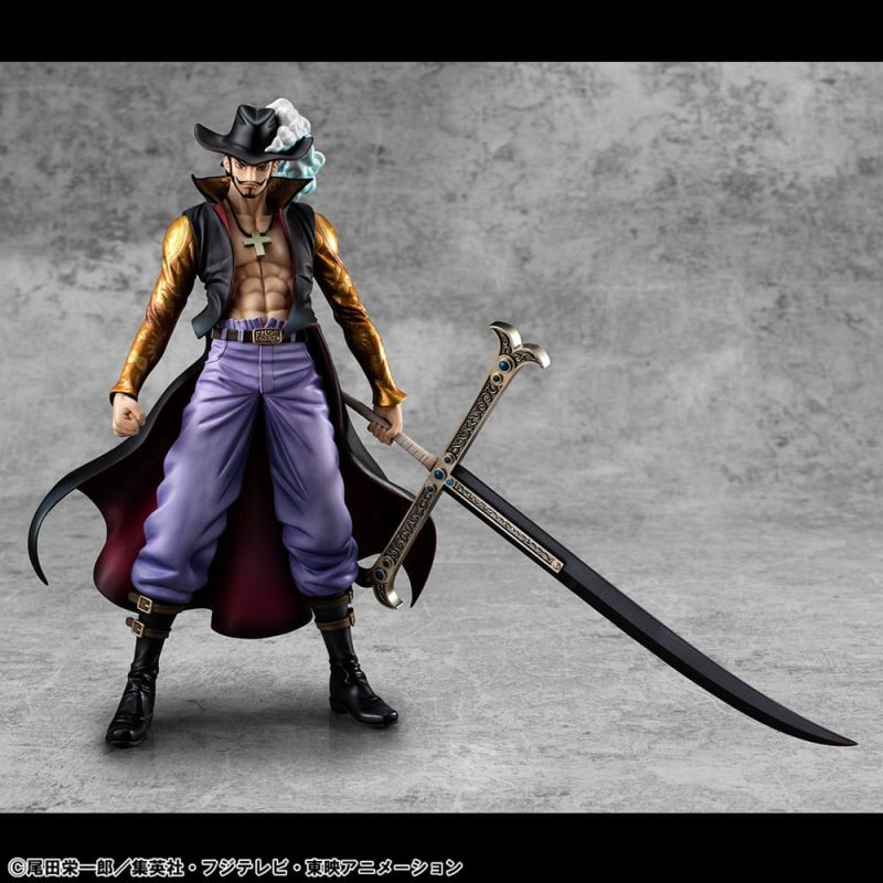 One Piece P.O.P SA-MAXIMUM PVC Statue Hawk Eye Dracule Mihawk Ver. R 29 cm - immagine 2