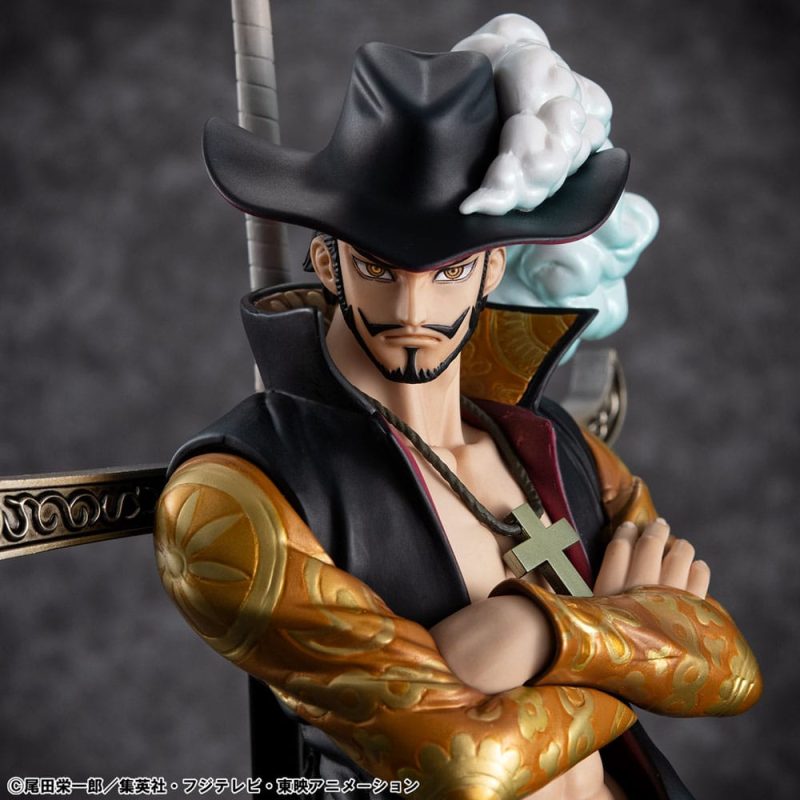 One Piece P.O.P SA-MAXIMUM PVC Statue Hawk Eye Dracule Mihawk Ver. R 29 cm - immagine 3
