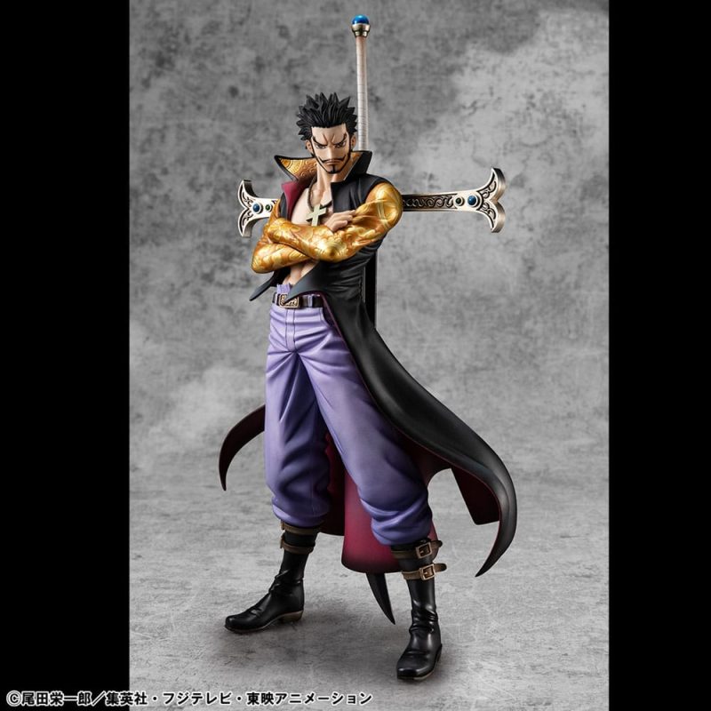 One Piece P.O.P SA-MAXIMUM PVC Statue Hawk Eye Dracule Mihawk Ver. R 29 cm - immagine 5