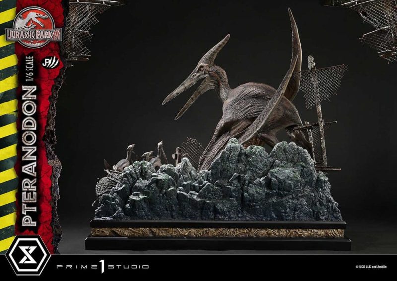 Jurassic Park III Legacy Museum Collection Statue 1/6 Pteranodon Bonus Version 68 cm - immagine 4