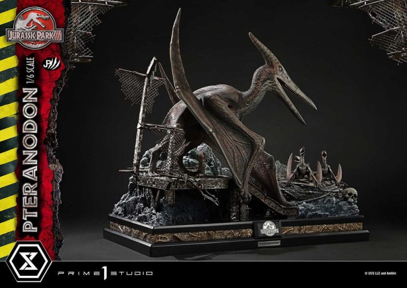 Jurassic Park III Legacy Museum Collection Statue 1/6 Pteranodon Bonus Version 68 cm - immagine 5
