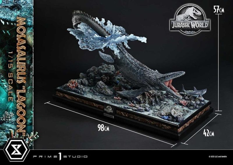 Jurassic World Legacy Museum Collection Statue 1/15 Mosasaurus "Lagoon" 57 cm - immagine 2