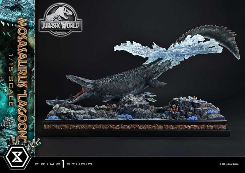 Jurassic World Legacy Museum Collection Statue 1/15 Mosasaurus "Lagoon" 57 cm - immagine 3