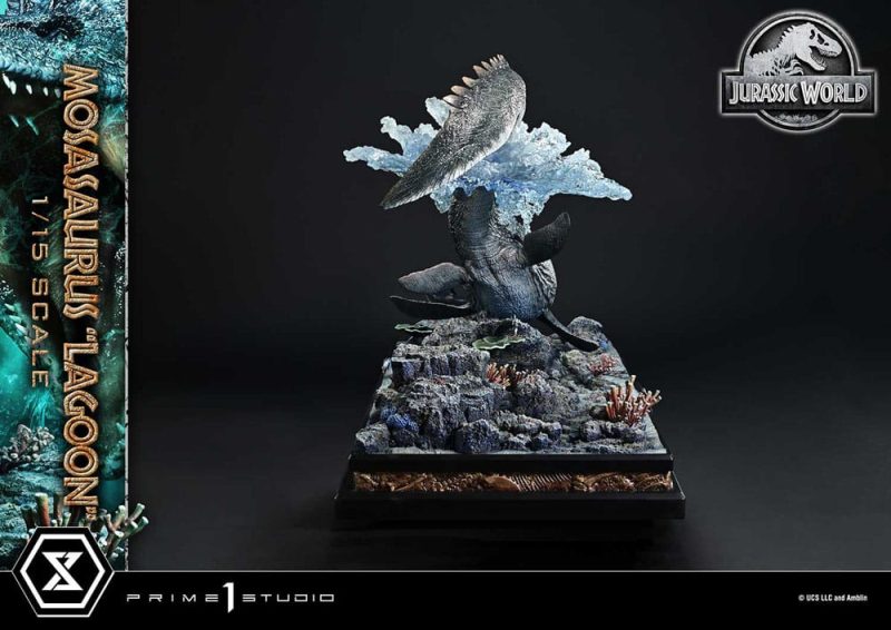 Jurassic World Legacy Museum Collection Statue 1/15 Mosasaurus "Lagoon" 57 cm - immagine 5
