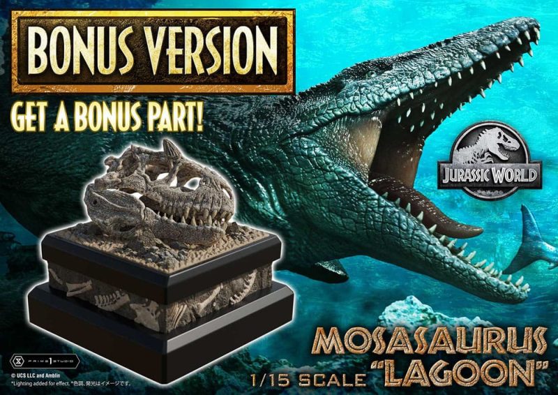 Jurassic World Legacy Museum Collection Statue 1/15 Mosasaurus "Lagoon" Bonus Version 57 cm - immagine 2