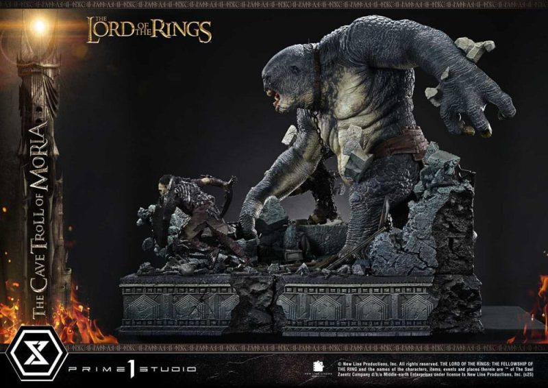 The Lord of the Rings Premium Masterline Series Statue 1/6 Cave Troll of Moria 91 cm - immagine 4